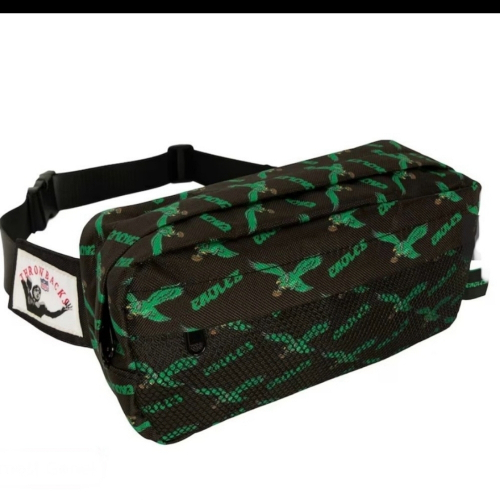Philadelphia Eagles Fanny pack 2 pocket Kelly green